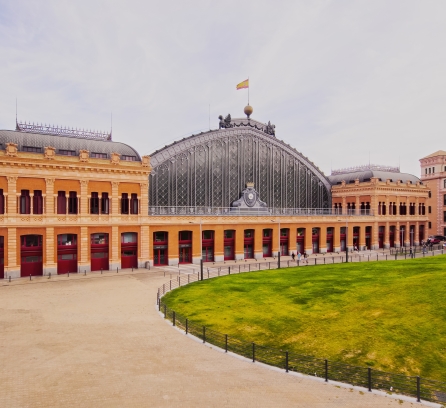 Atocha train station in Madrid, Spain