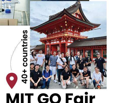 MIT GO Fair 2023 featuring a group of MIT students in Japan