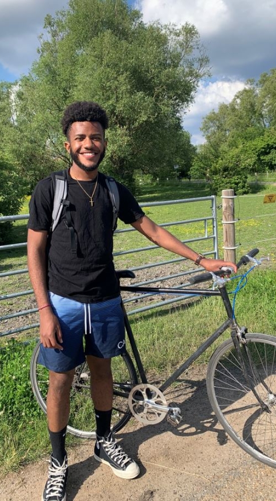 Hector with his bike