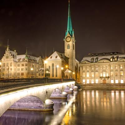 Nightscene in Zurich