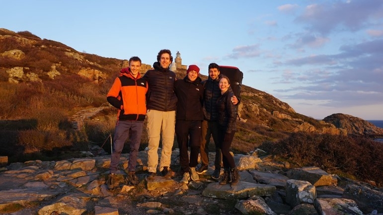 Ava and friends on a hiking trip in Sweden